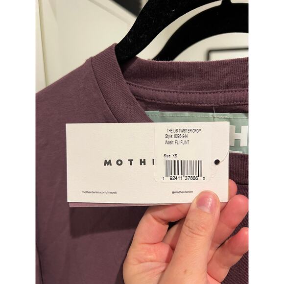 Mother the L/S Twister Crop Fli Fint size XS NWT - Picture 7 of 12